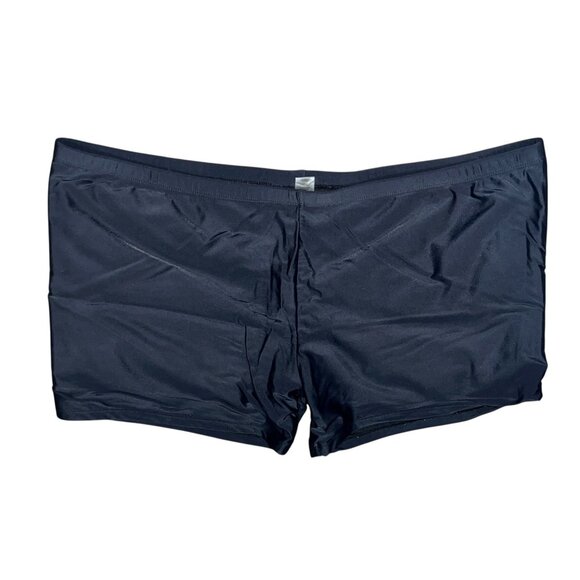 Black Swim Trunks With Stretch Fit & Elastic Waistband 2XL Womens - Picture 1 of 4
